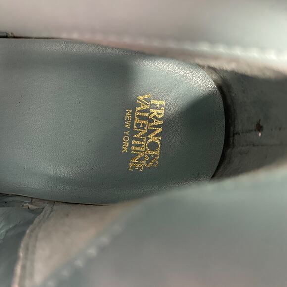 Frances Valentine Mackie Knee High Boot Brown Croc Embossed Leather Size 8.5 B - Picture 8 of 14